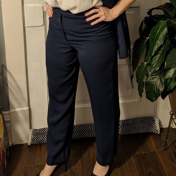 Vintage Navy Petite Sophisticate Power Suit 4P 2P - Picture 8 of 10